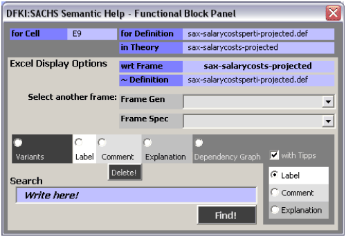 SACHS functional block panel
