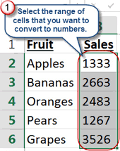 Three ways to convert text-based numbers to values