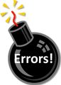 Errors, errors, everywhere!