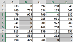 Fill all blank cells in an Excel range with a desired value