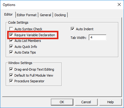 Do you have to use Dim to declare variables?