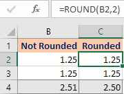 Displaying decimals versus Rounding in Excel