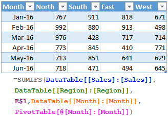 How to lock cell formula references for table columns in Excel